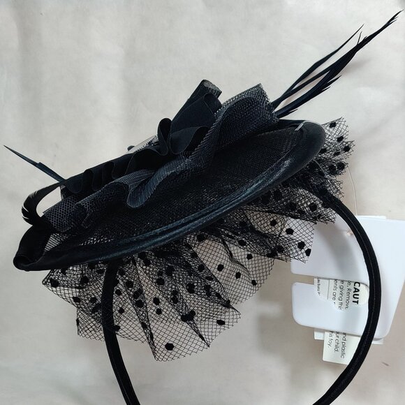 Disney Parks Haunted Mansion Funeral Fascinator Headband Wallpaper Cameo Spooky - Picture 2 of 9